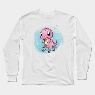 Little pink skater Long Sleeve T-Shirt